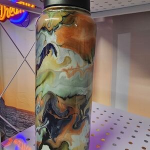 Artistic Swirl Insulated Water Bottle